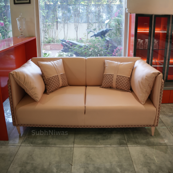 Light Skin Color Sofa and Pillow - Image 3