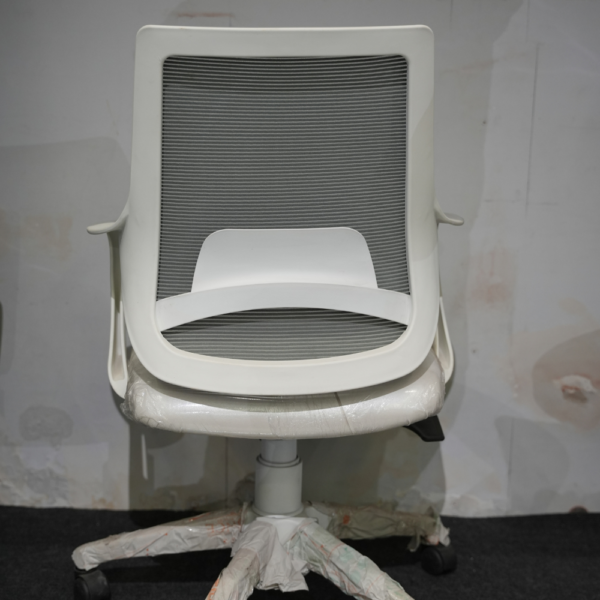 White Rolling Chair - Image 2